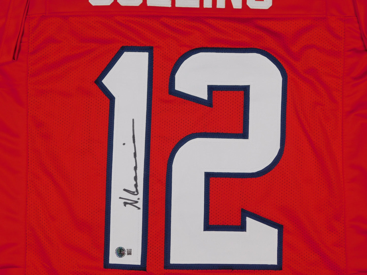 Nico Collins Signed Autographed Houston Texans Red Football Jersey BAS COA