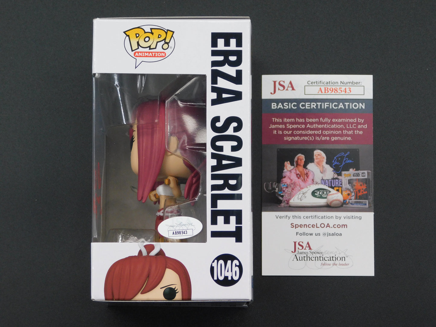 Colleen Clinkenbeard Signed / Autographed Vinyl Funko Pop! 1046 Fairytail Erza Scarlet JSA COA