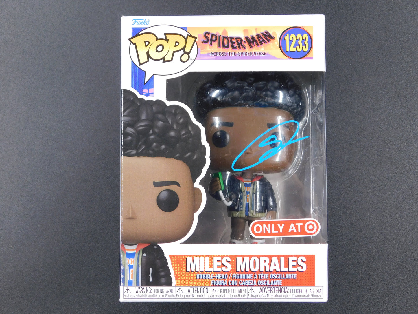 Shameik Moore Signed Autographed Funko Pop 1233 Miles Morales Spiderman JSA COA