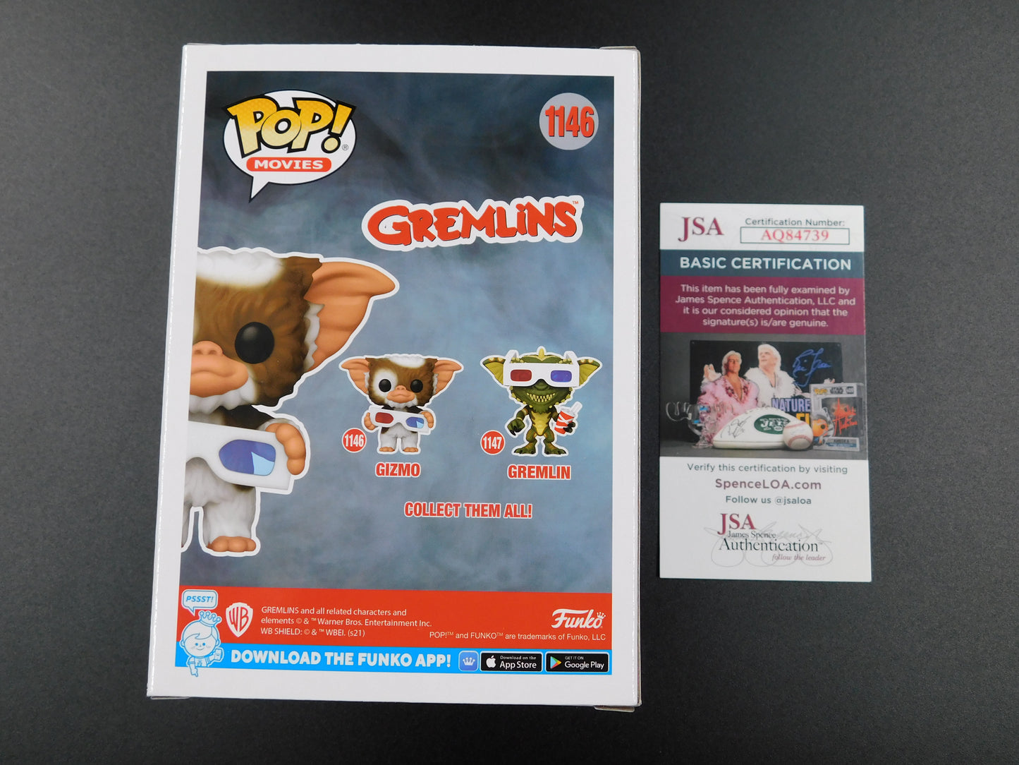 Howie Mandel Signed Autographed Funko Pop 1146 Gizmo Gremlins JSA COA White