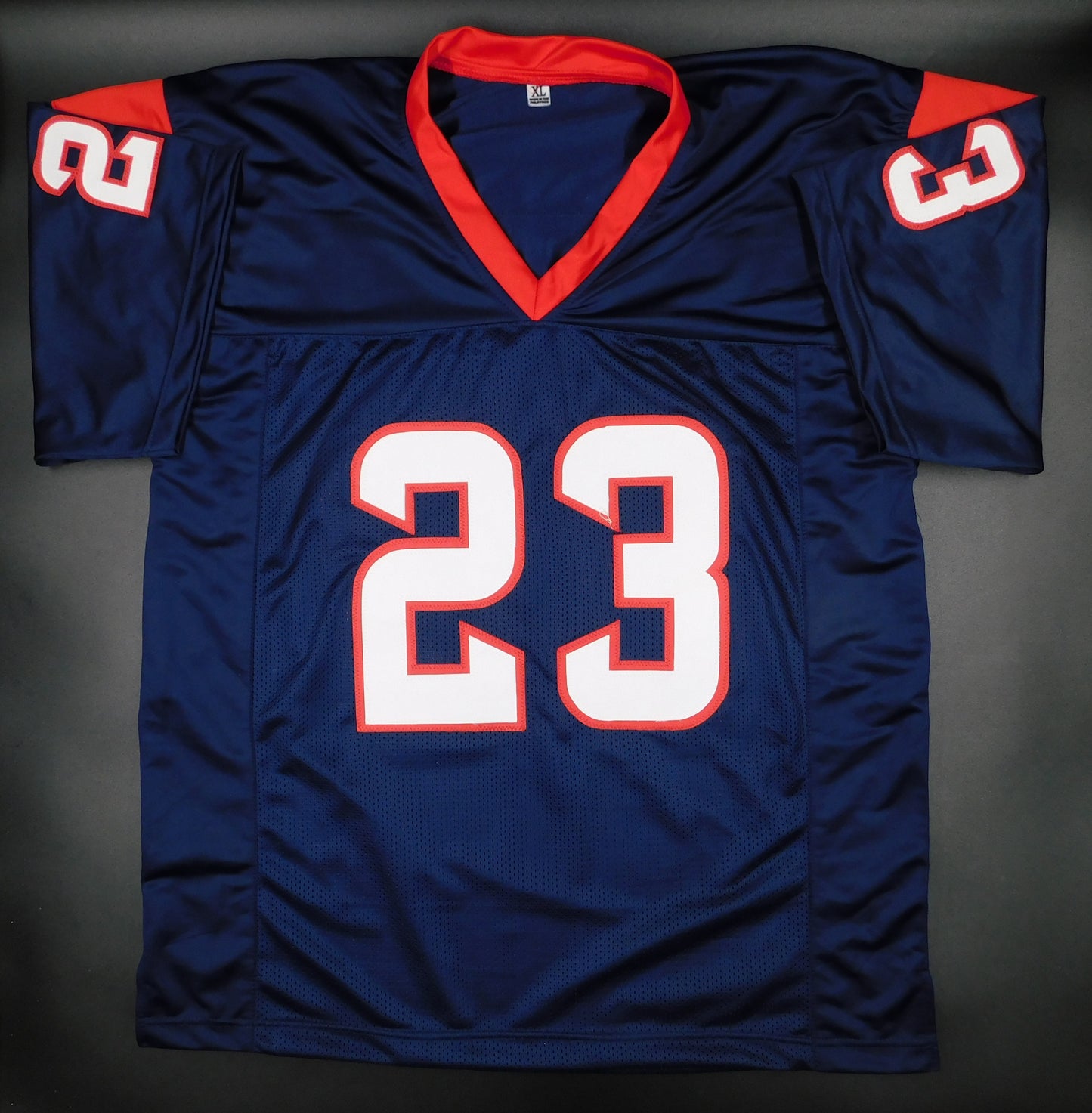 Jaylen Reed Signed Autographed Houston Texans Blue Football Jersey BAS COA