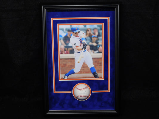 David Wright Signed Framed Official Major League Baseball New York Mets JSA COA
