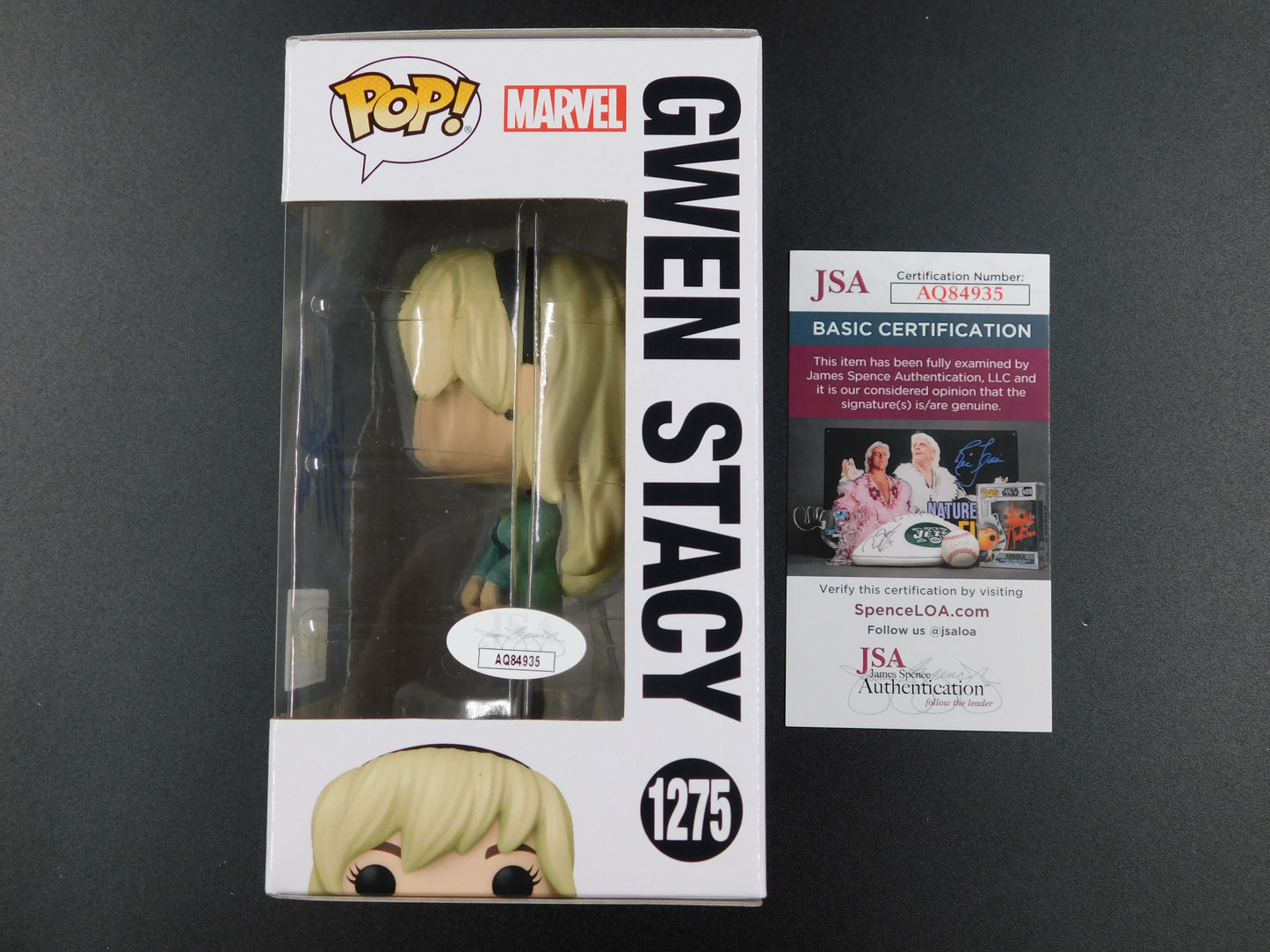 Bryce Dallas Howard Signed Autographed Funko Pop 1275 Gwen Stacy Marvel Spider-Man JSA COA