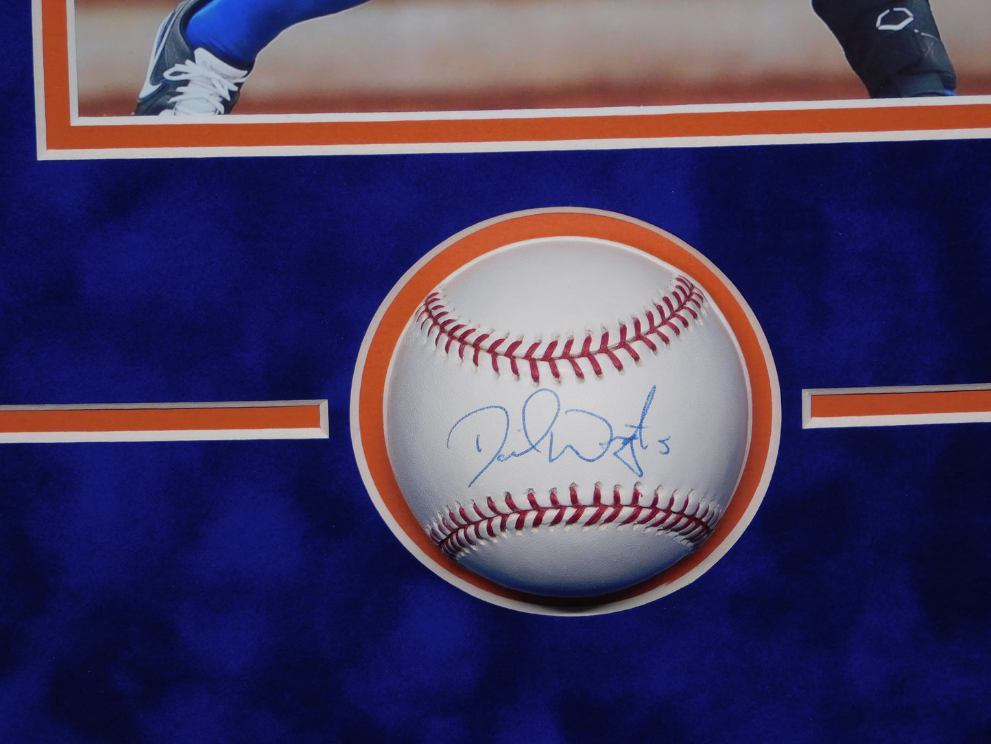 David Wright Signed Framed Official Major League Baseball New York Mets JSA COA