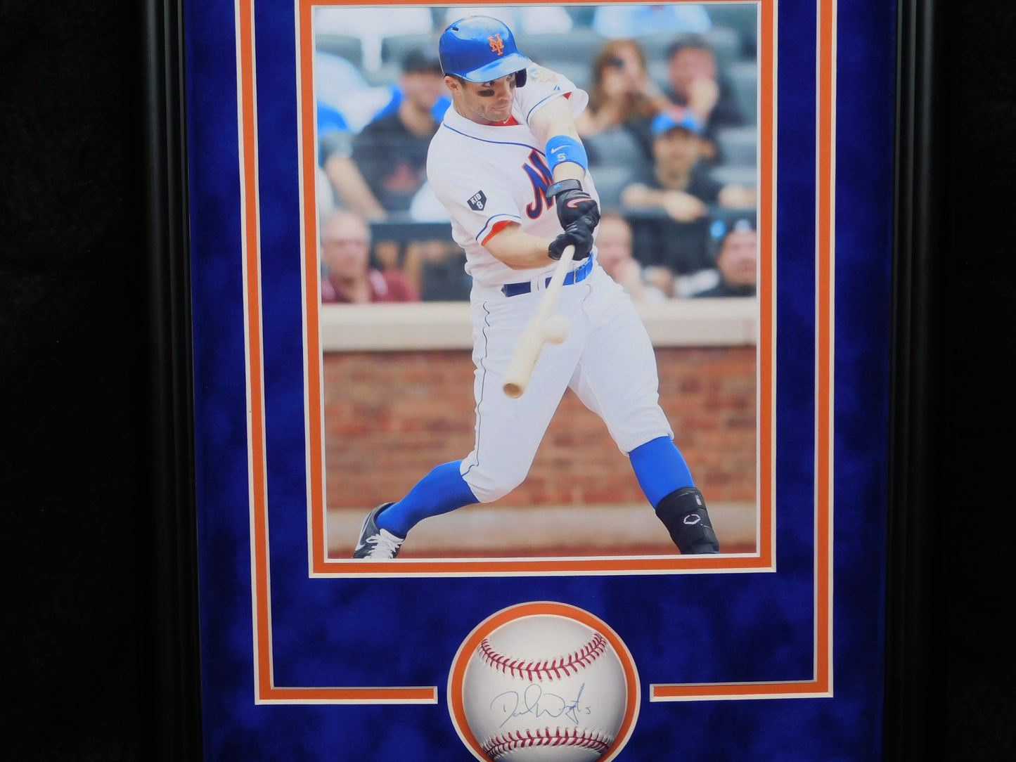 David Wright Signed Framed Official Major League Baseball New York Mets JSA COA