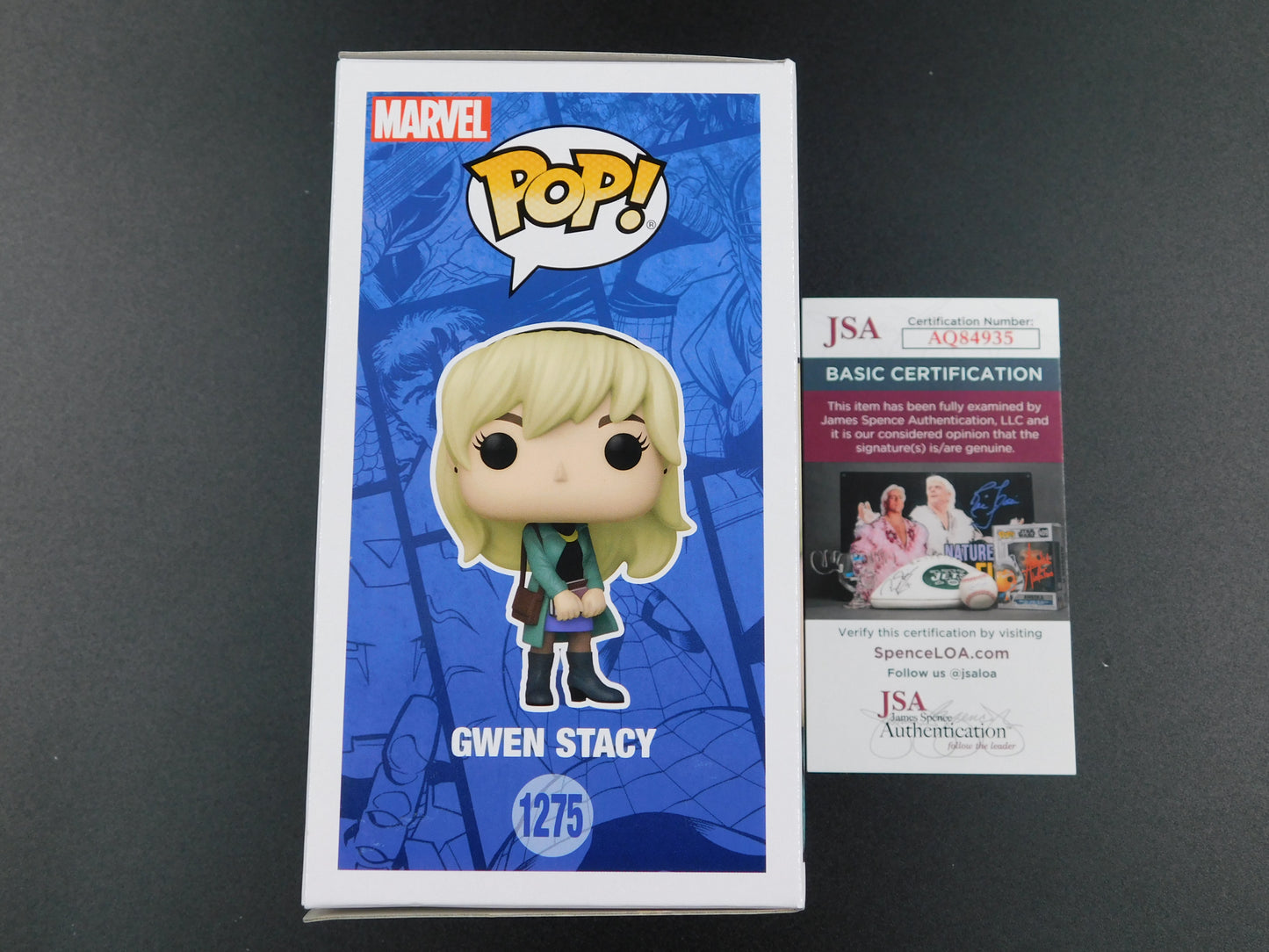 Bryce Dallas Howard Signed Autographed Funko Pop 1275 Gwen Stacy Marvel Spider-Man JSA COA