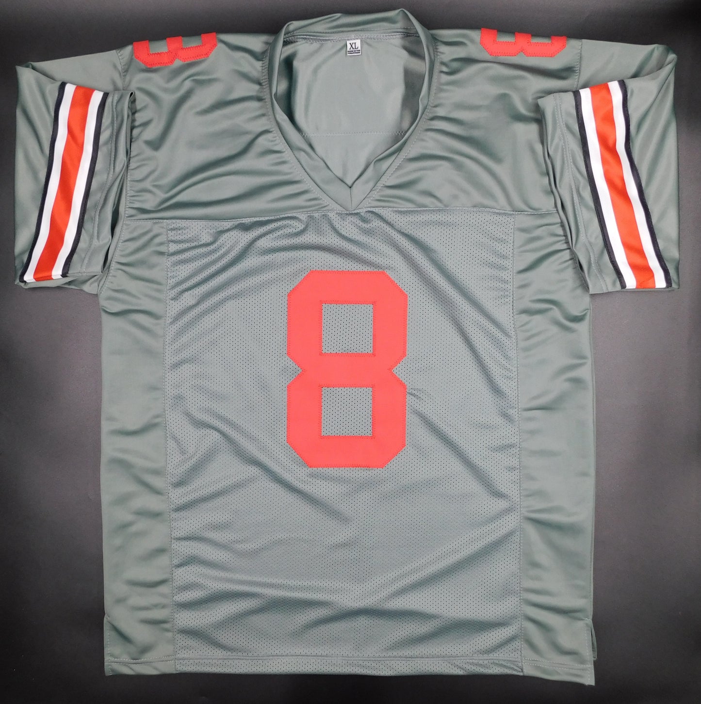 Cade Stover Signed Autographed Ohio State Buckeyes Grey Football Jersey Texans BAS COA