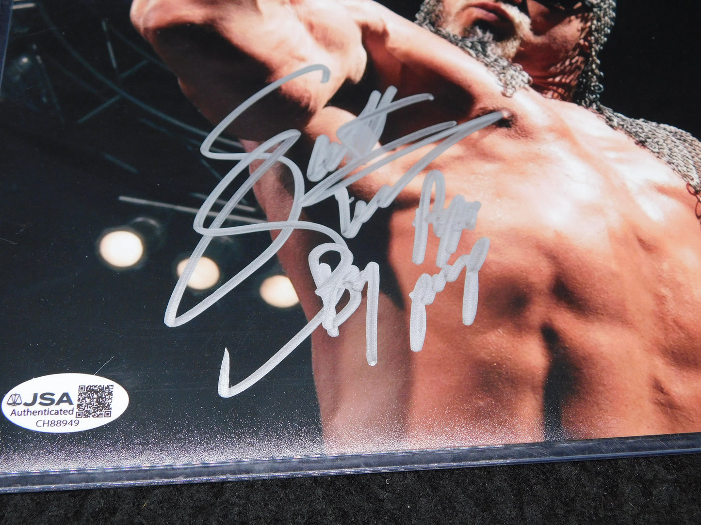 Scott Steiner Signed Autographed 8x10 Photo Big Poppa Pump Inscribed WCW WWE WWF JSA COA