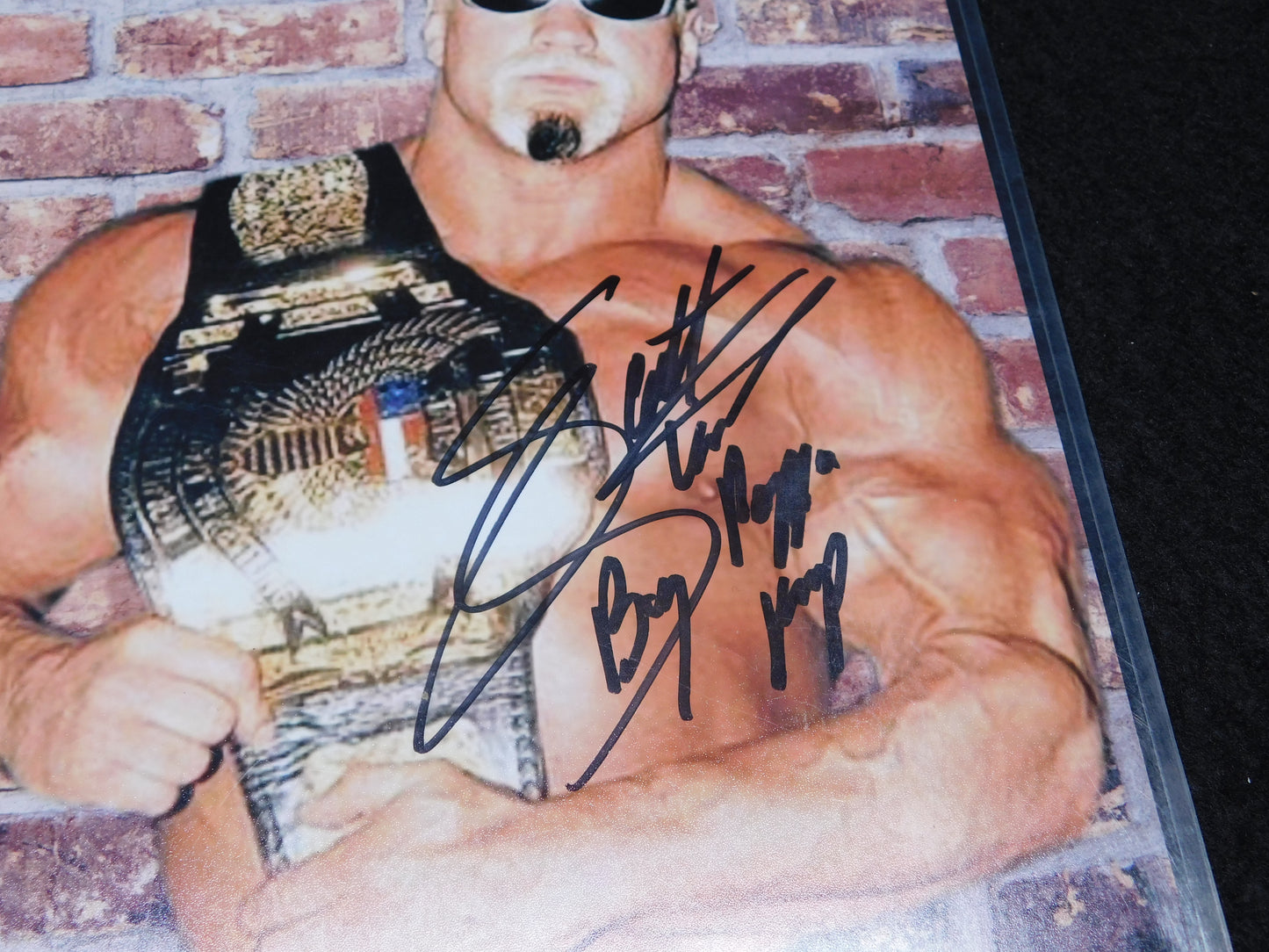 Scott Steiner Signed Autographed 8x10 Photo Big Poppa Pump Inscribed WCW WWE WWF JSA COA (B)