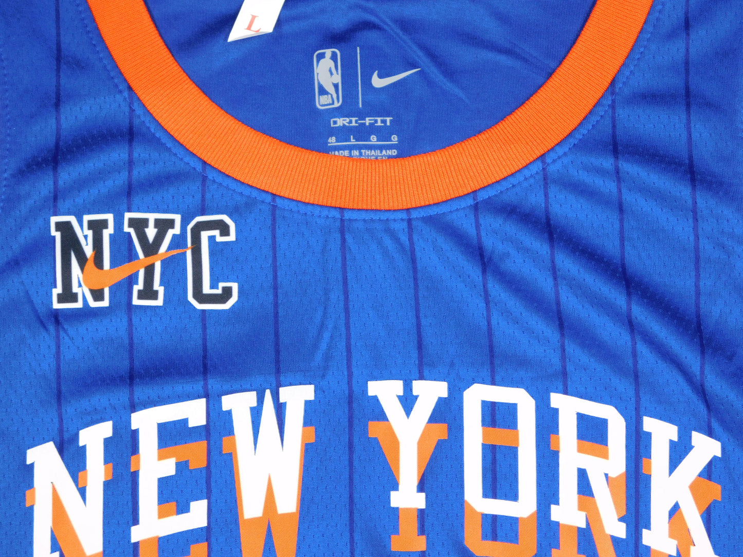 Mikal Bridges Signed Autographed New York Knicks Blue Basketball Jersey Villanova BAS COA