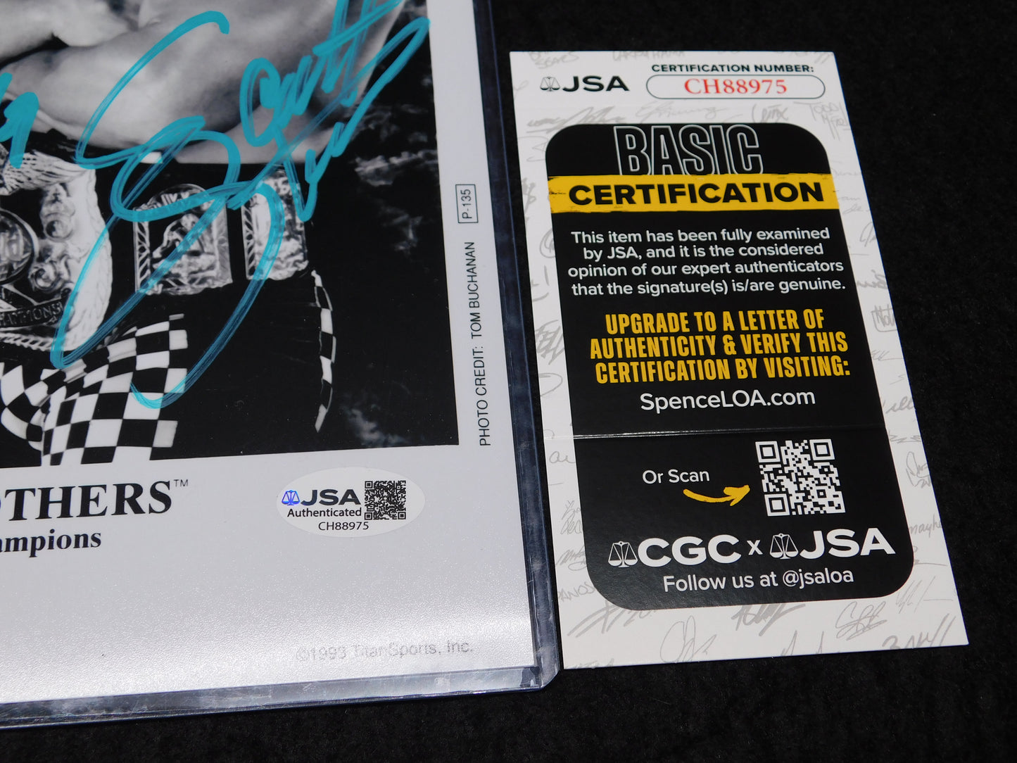 Steiner Brothers Rick & Scott Signed Autographed 8x10 Photo WCW WWE WWF JSA COA