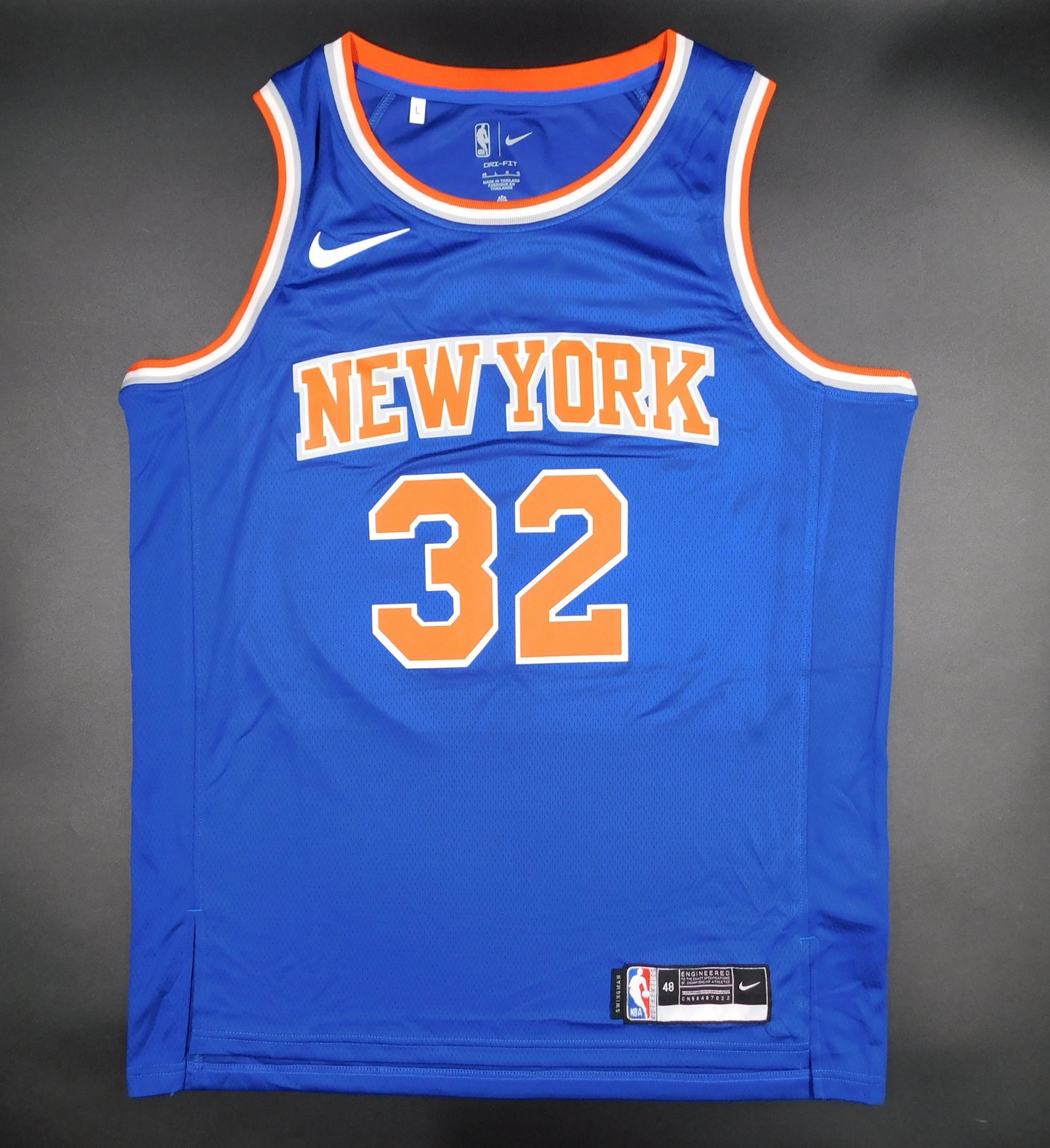 Karl-Anthony Towns Signed Autographed New York Knicks Blue Basketball Jersey BAS COA