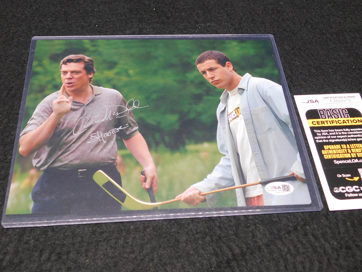 Christopher McDonald Signed Autographed Shooter McGavin 8x10 Photo Happy Gilmore JSA COA