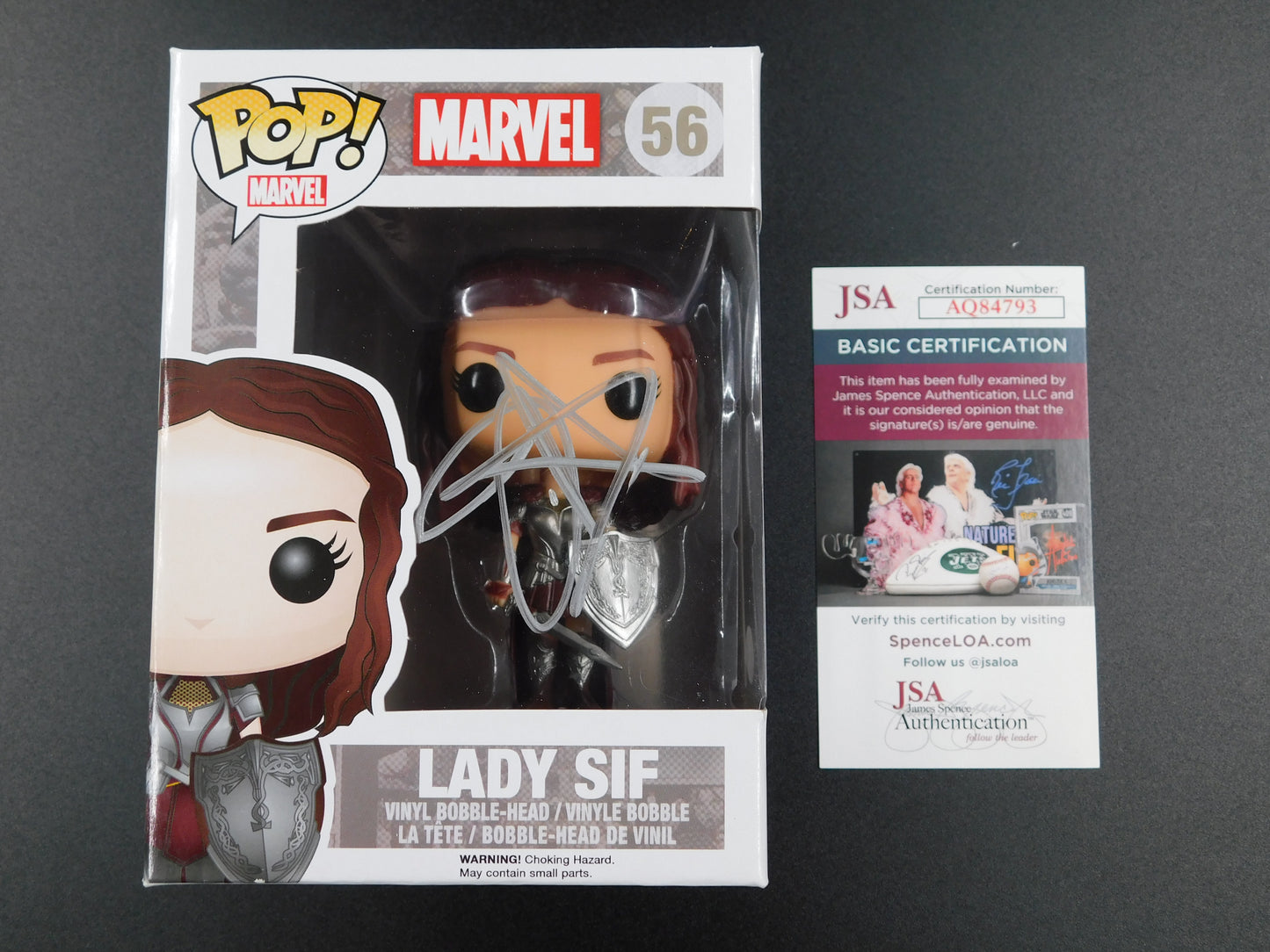 Jaimie Alexander Signed Autographed Funko Pop 56 Lady Sif Marvel Thor JSA COA