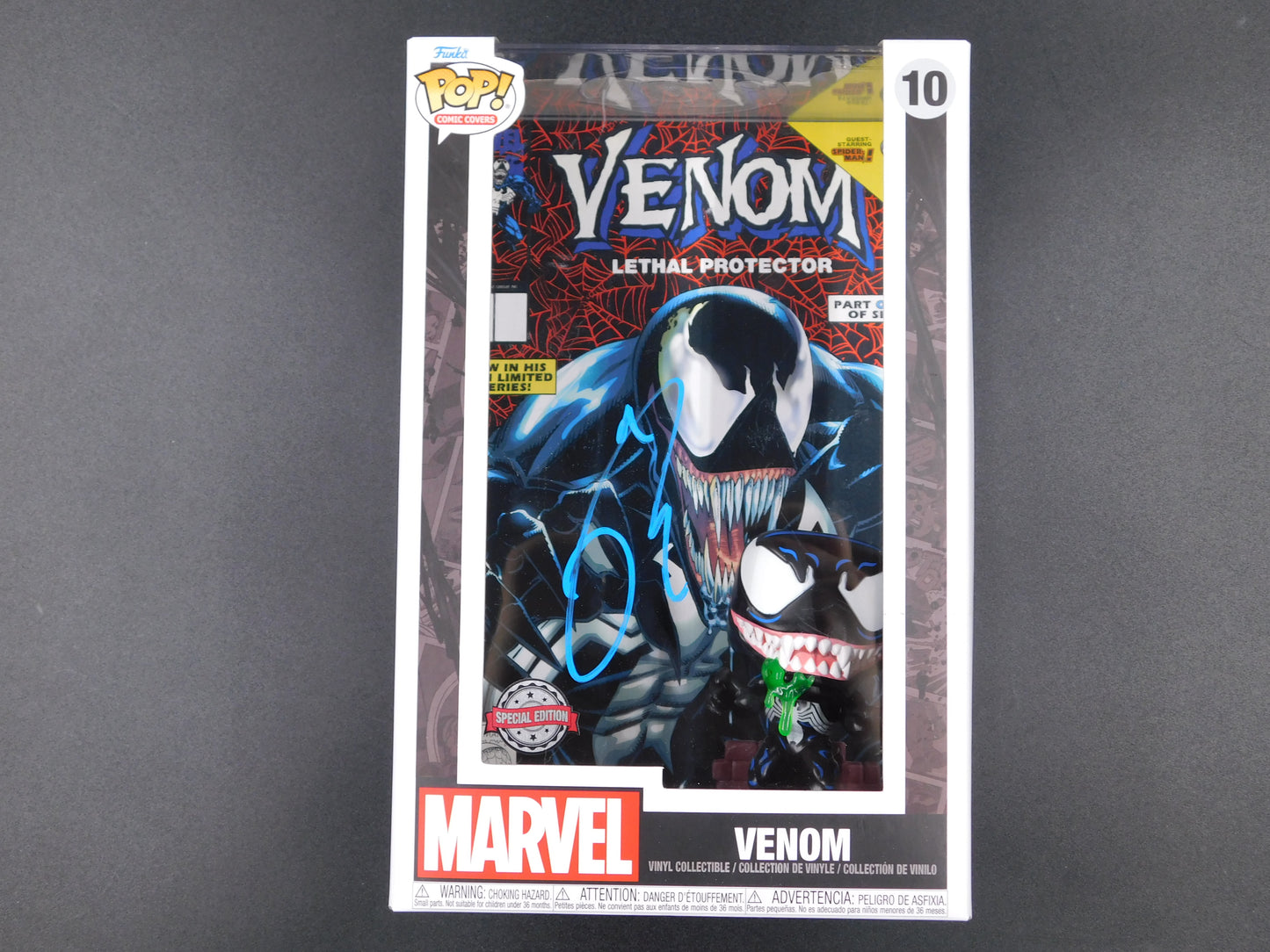 Tom Hardy Signed Autographed Funko Pop 10 Venom Comic Book Cover Marvel JSA COA