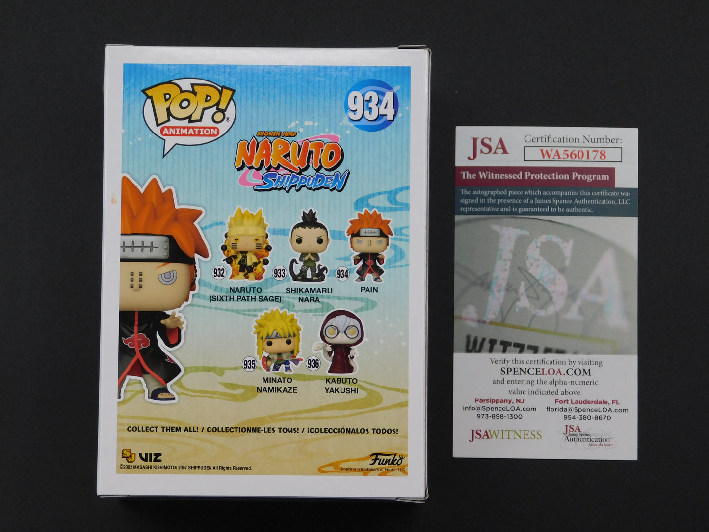 Troy Baker Signed / Autographed Vinyl Funko Pop! 934 Naruto Shippuden Pain JSA COA