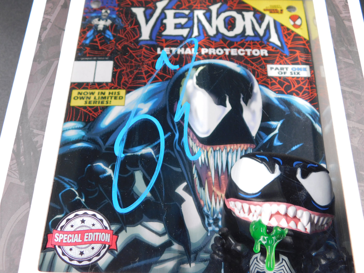Tom Hardy Signed Autographed Funko Pop 10 Venom Comic Book Cover Marvel JSA COA