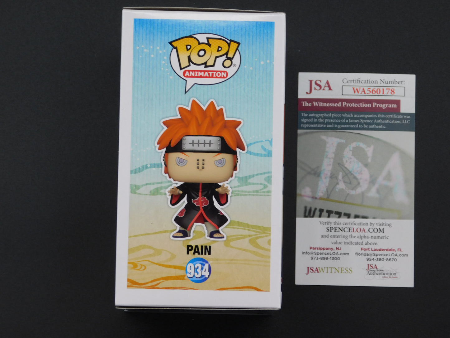 Troy Baker Signed / Autographed Vinyl Funko Pop! 934 Naruto Shippuden Pain JSA COA