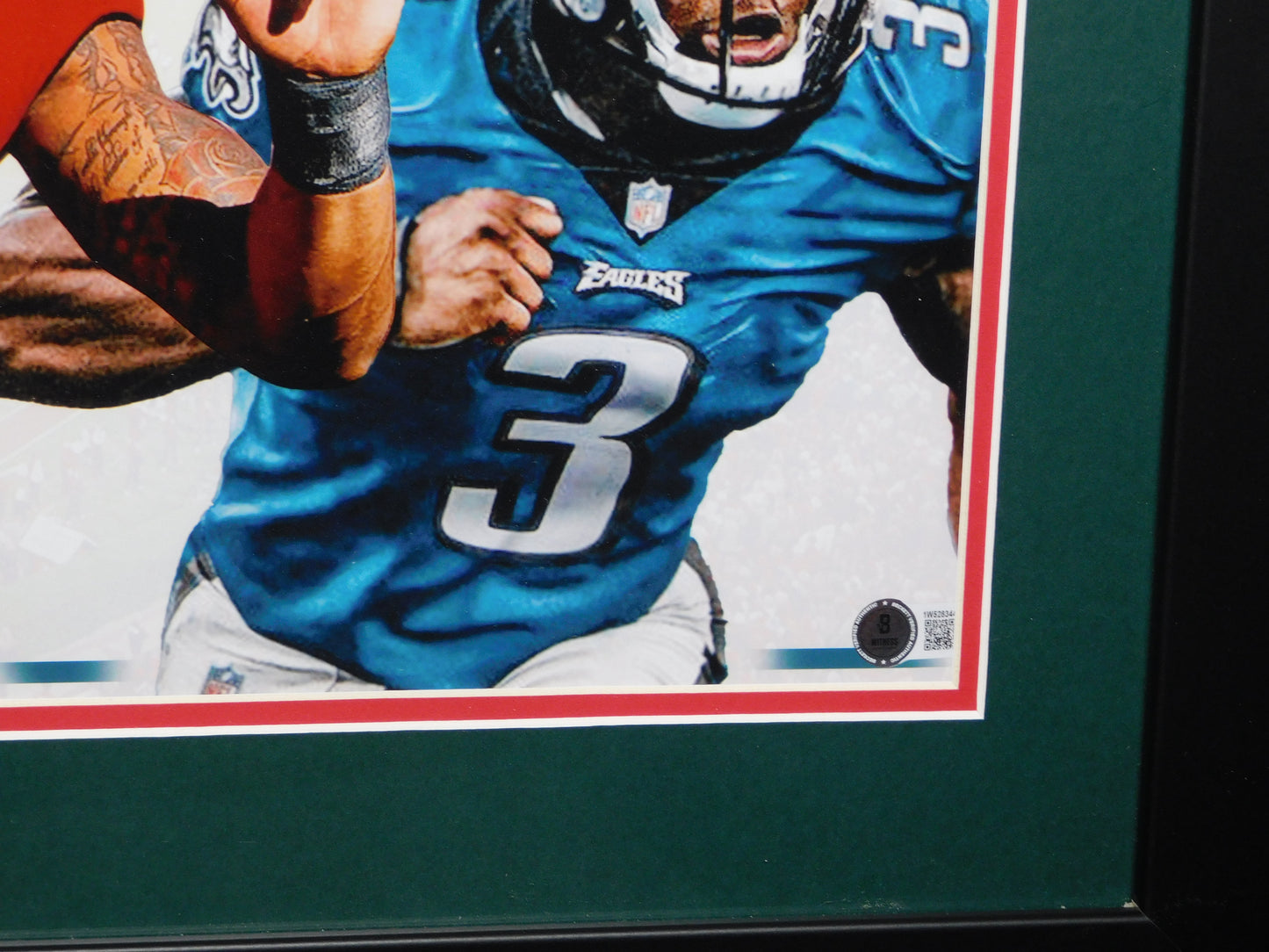 Nolan Smith & Jordan Davis Dual Signed Autographed Framed Panoramic Photo Philly Dawgs BAS COA