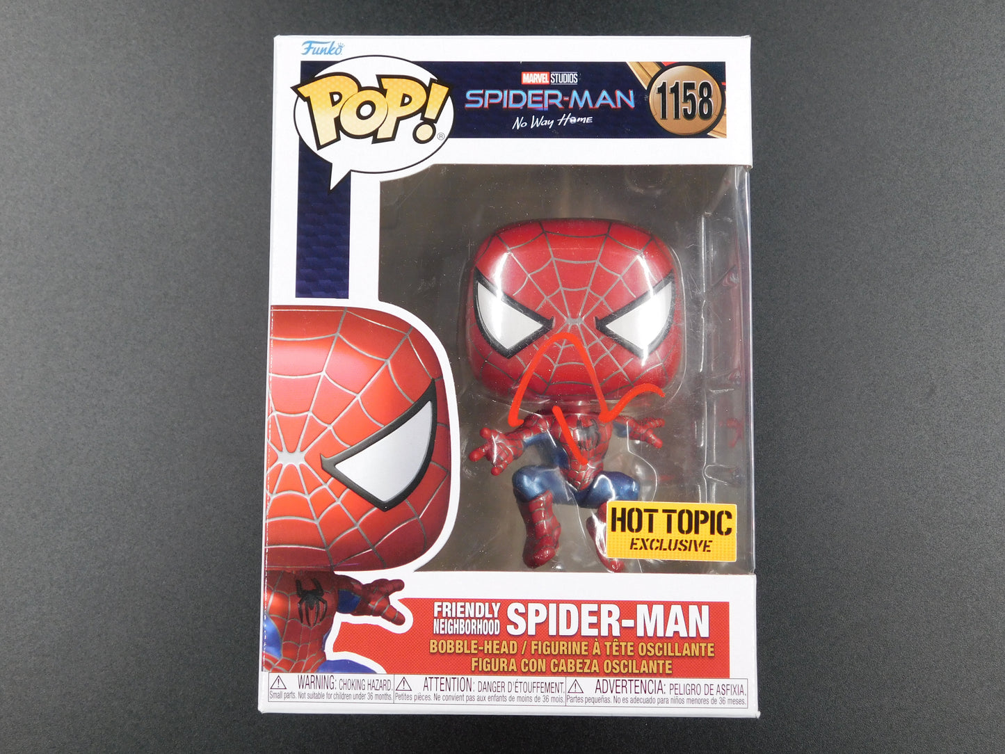 Tobey Maguire Signed Autographed Funko Pop 1158 Spider-Man Marvel Exclusive ACOA