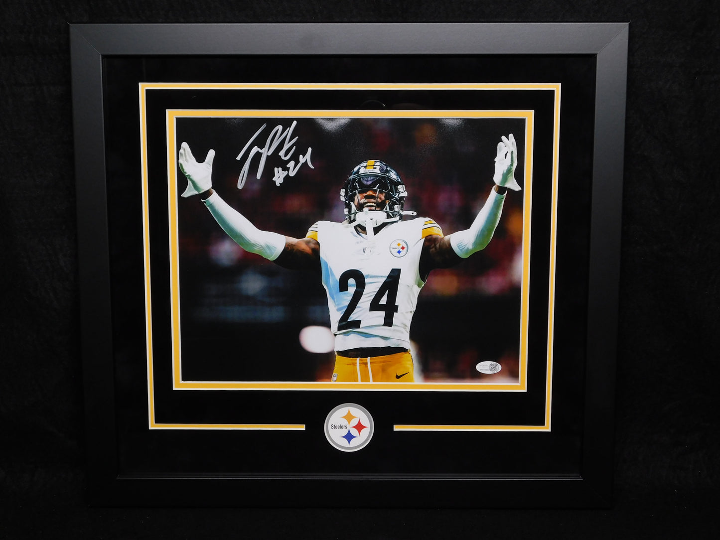 Joey Porter Jr Signed Autographed Framed 11x14 Photo Pittsburgh Steelers JSA COA C
