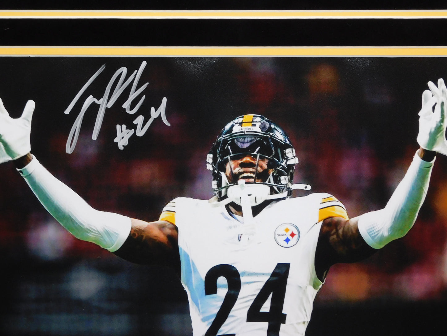 Joey Porter Jr Signed Autographed Framed 11x14 Photo Pittsburgh Steelers JSA COA C