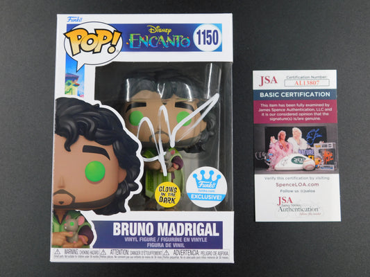 John Leguizamo Signed Autographed Funko Pop! 1150 GITD Bruno Madrigal Encanto JSA COA