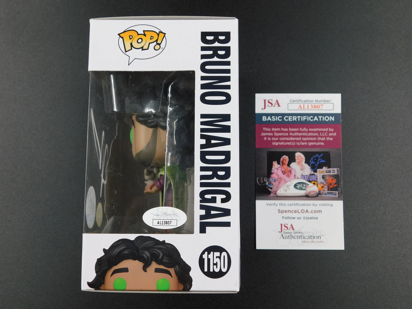 John Leguizamo Signed Autographed Funko Pop! 1150 GITD Bruno Madrigal Encanto JSA COA