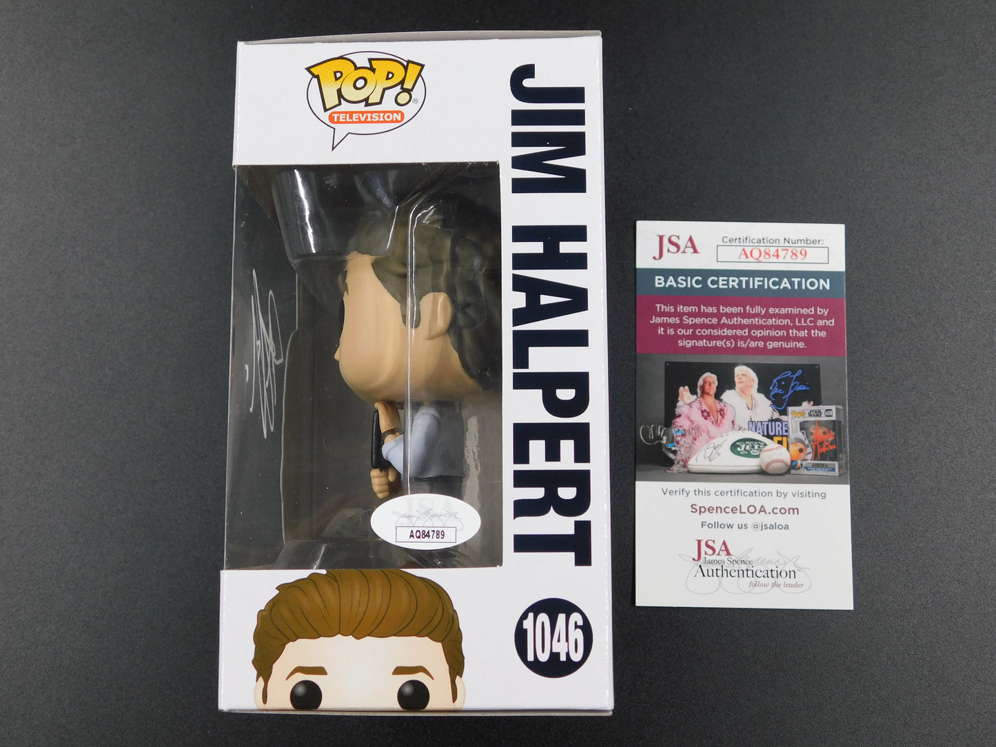 John Krasinski Signed Autographed Funko Pop! 1046 Jim Halpert The Office JSA COA