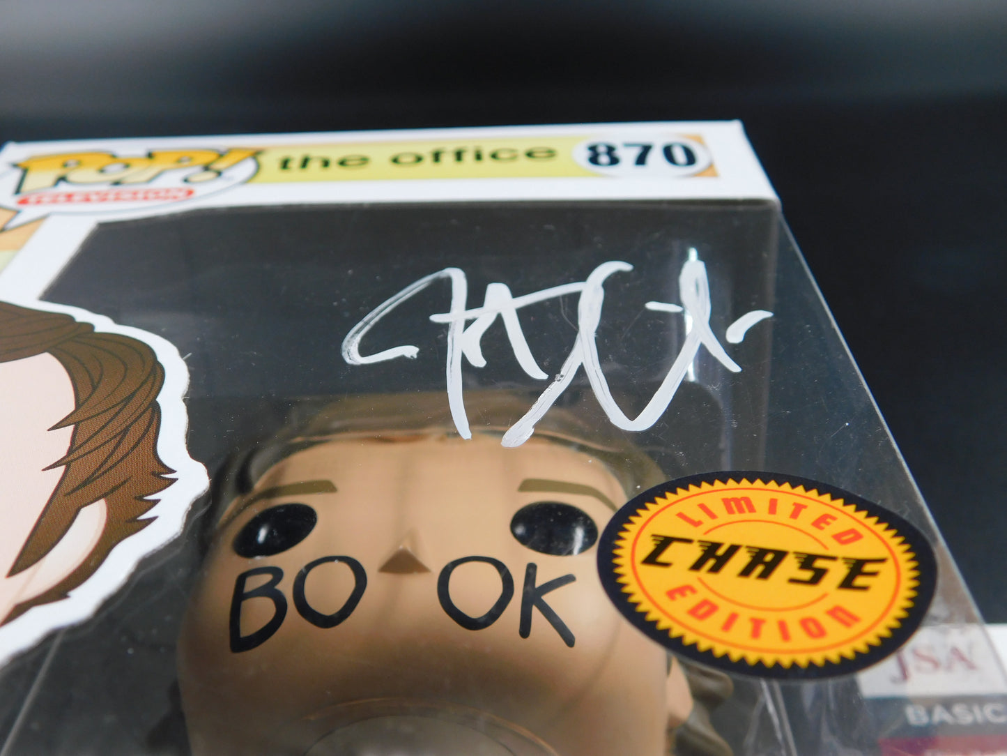 John Krasinski Signed Autographed Funko Pop! 870 CHASE Jim Halpert The Office JSA COA