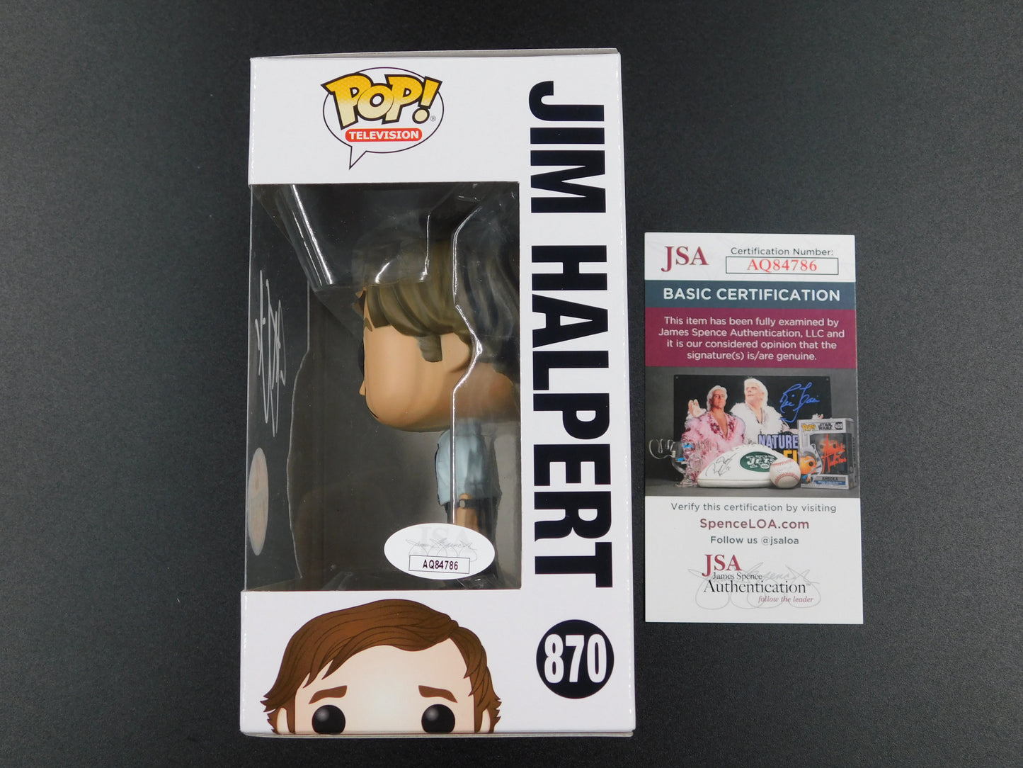 John Krasinski Signed Autographed Funko Pop! 870 CHASE Jim Halpert The Office JSA COA