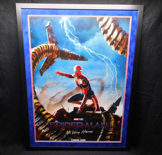 Tom Holland Signed Autographed Framed Spider-Man No Way Home Poster The Brothers Trust COA A