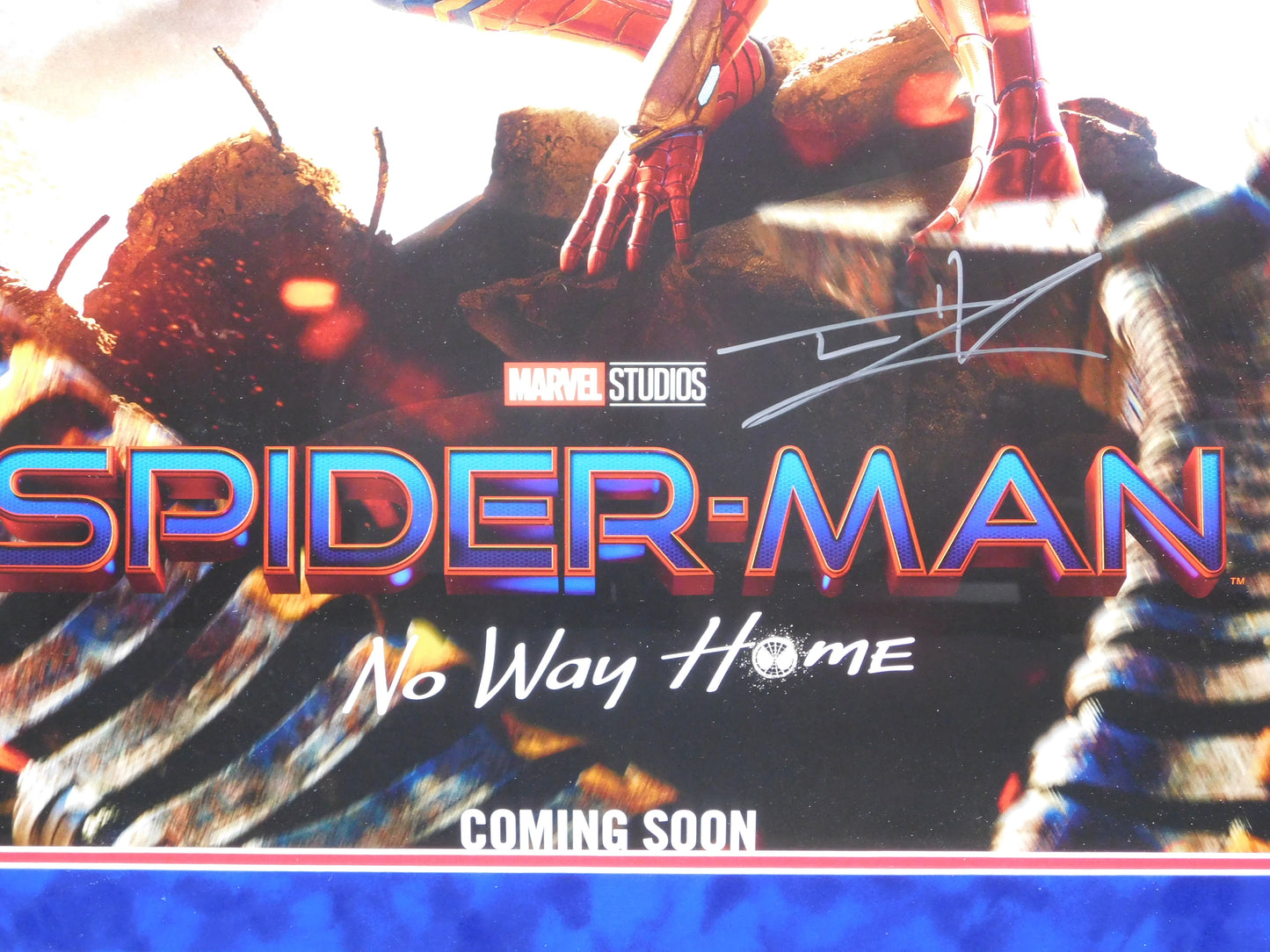 Tom Holland Signed Autographed Framed Spider-Man No Way Home Poster The Brothers Trust COA A