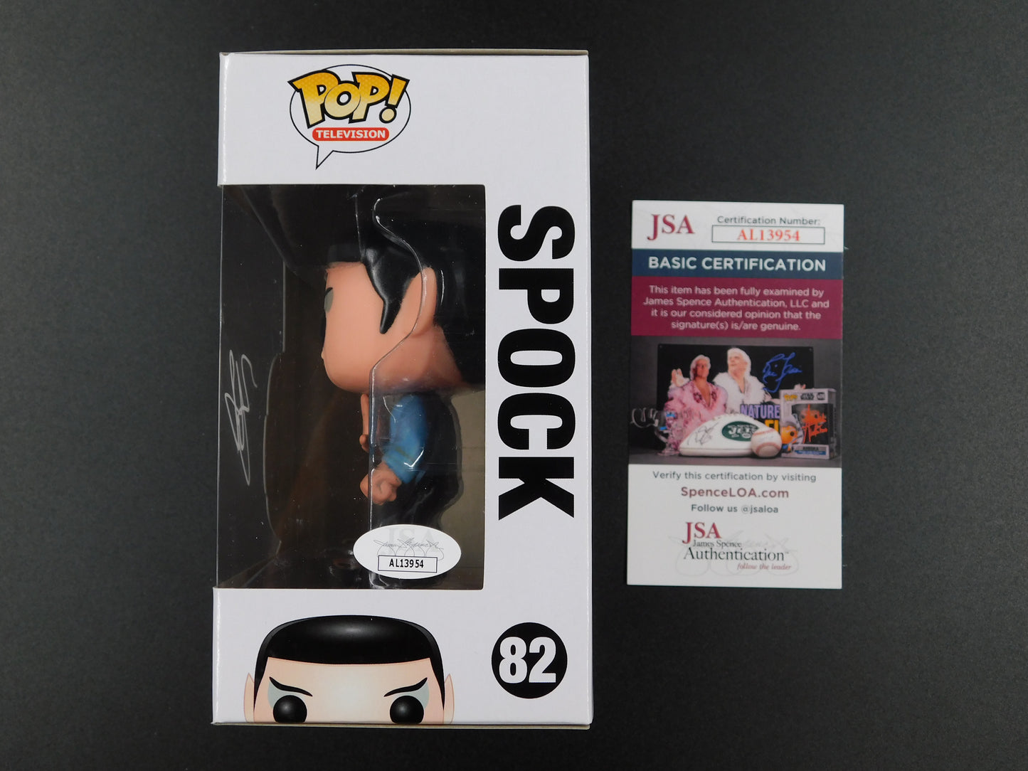 Zachary Quinto Signed Autographed Vinyl Funko Pop! 82 Spock Star Trek JSA COA