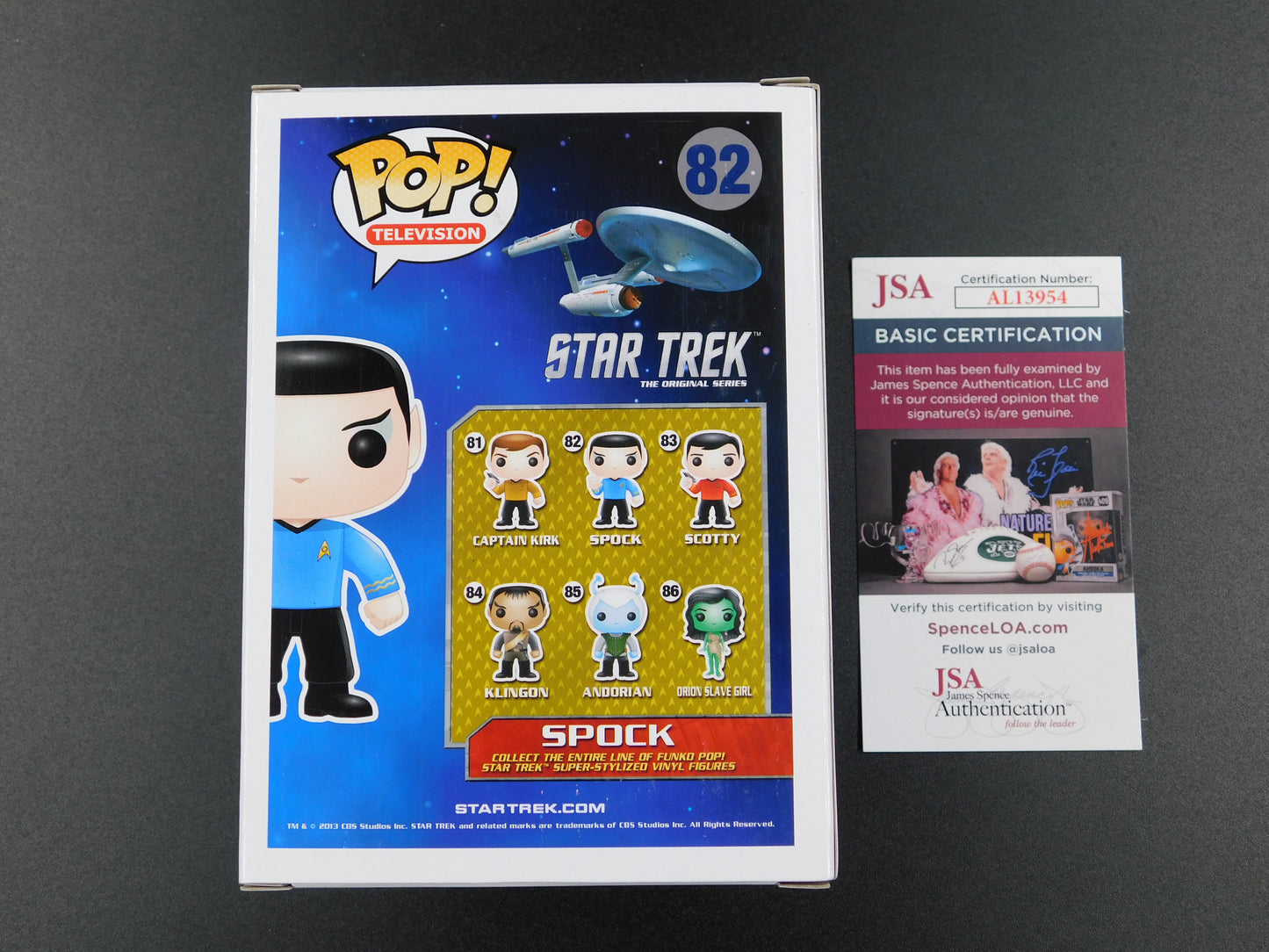 Zachary Quinto Signed Autographed Vinyl Funko Pop! 82 Spock Star Trek JSA COA