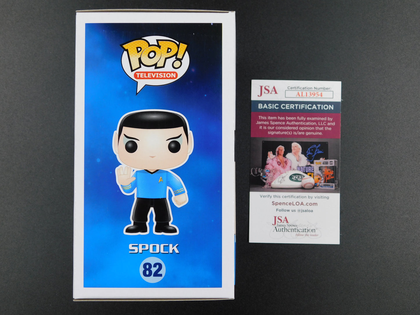 Zachary Quinto Signed Autographed Vinyl Funko Pop! 82 Spock Star Trek JSA COA