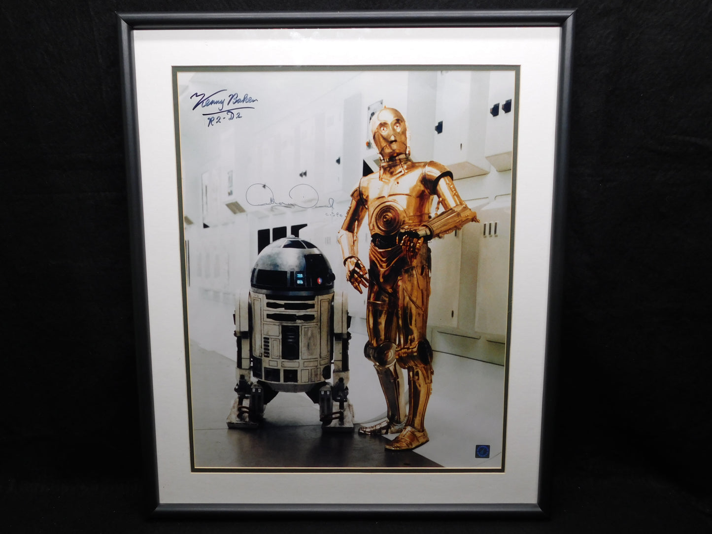 Anthony Daniels & Kenny Baker Dual Signed Framed 16x20 Photo Star Wars C-3PO R2-D2 BAS LOA