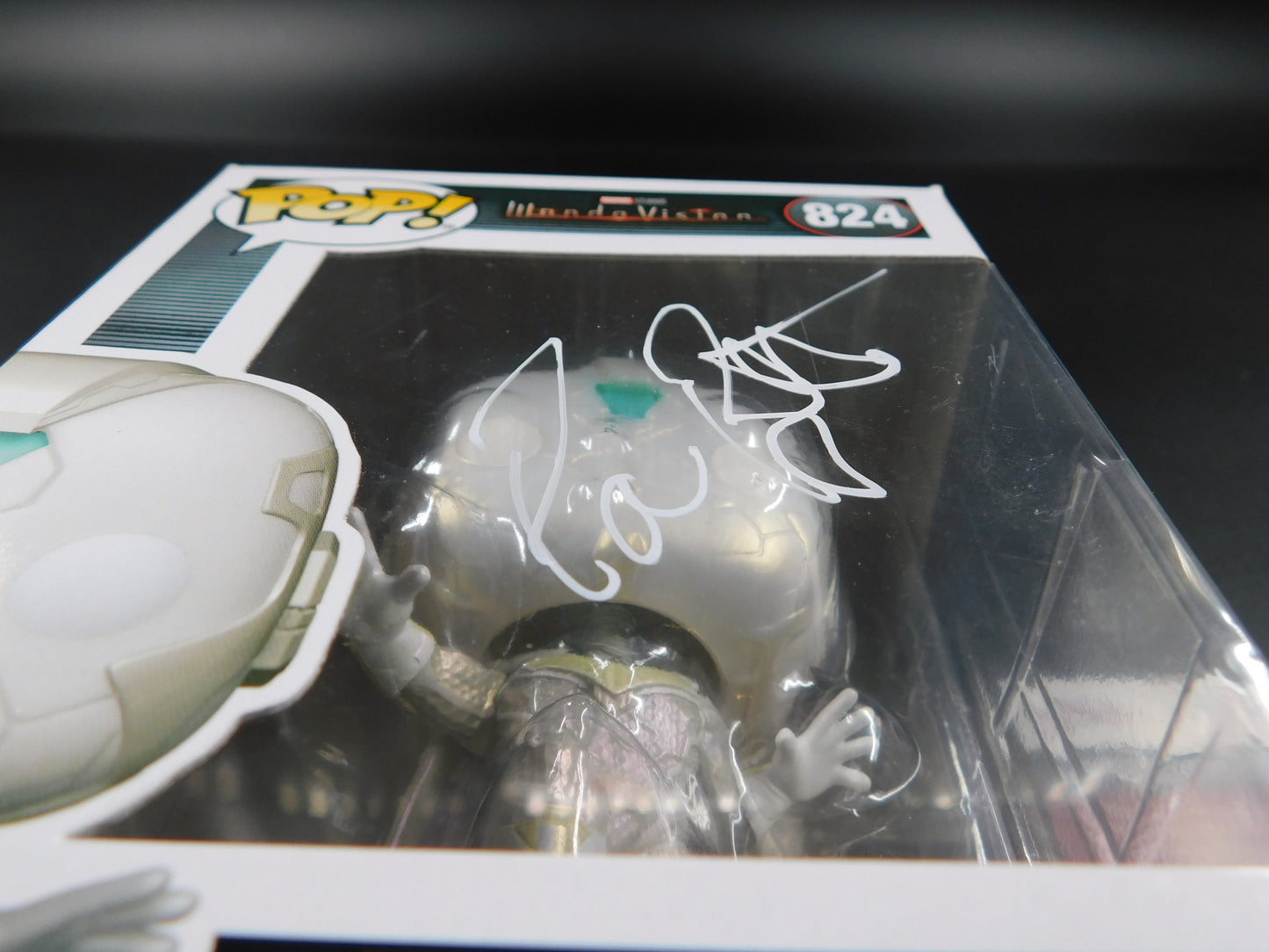 Paul Bettany Signed Autograph Vinyl Funko Pop 824 The Vision WandaVision JSA COA