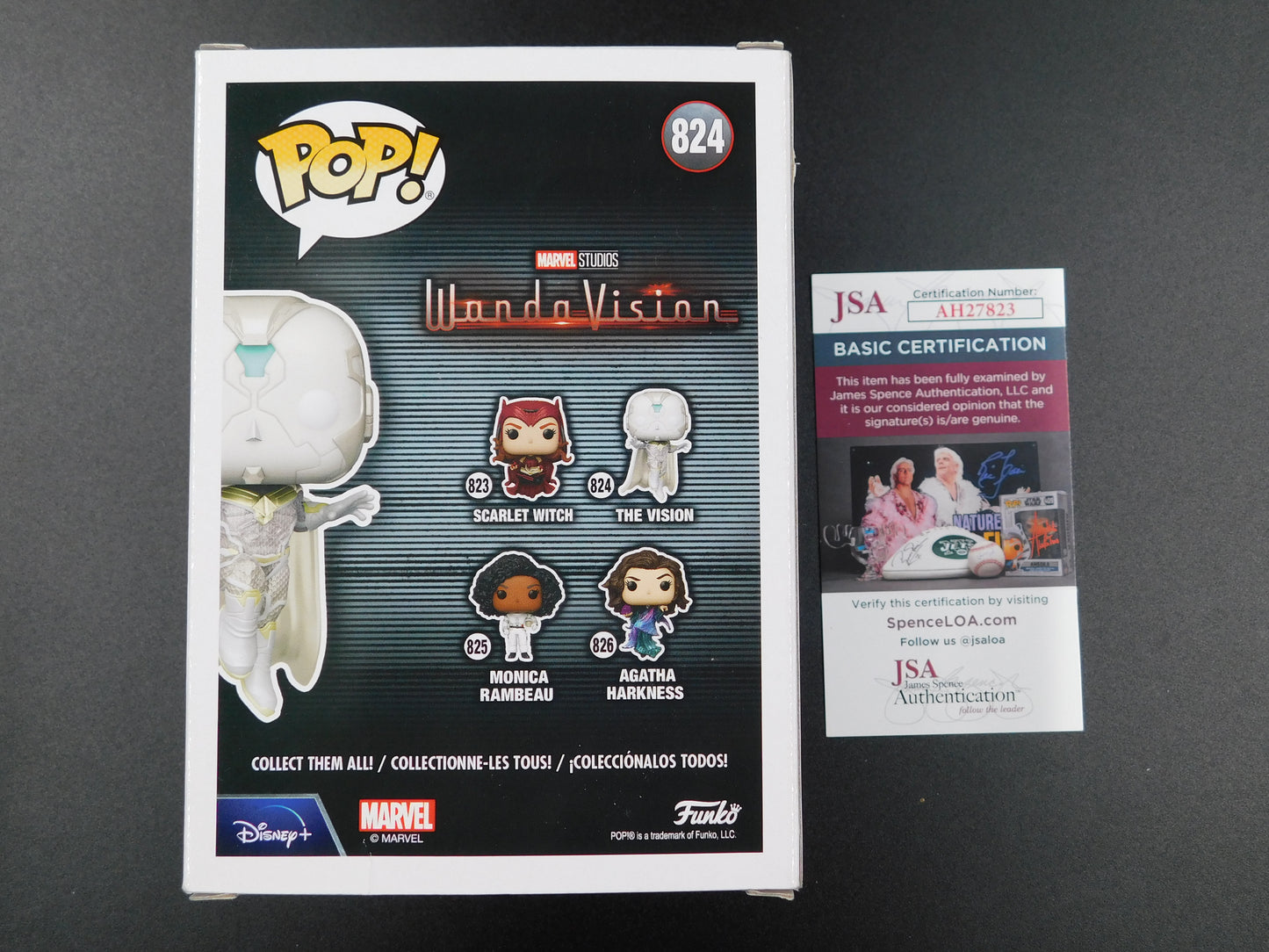 Paul Bettany Signed Autograph Vinyl Funko Pop 824 The Vision WandaVision JSA COA