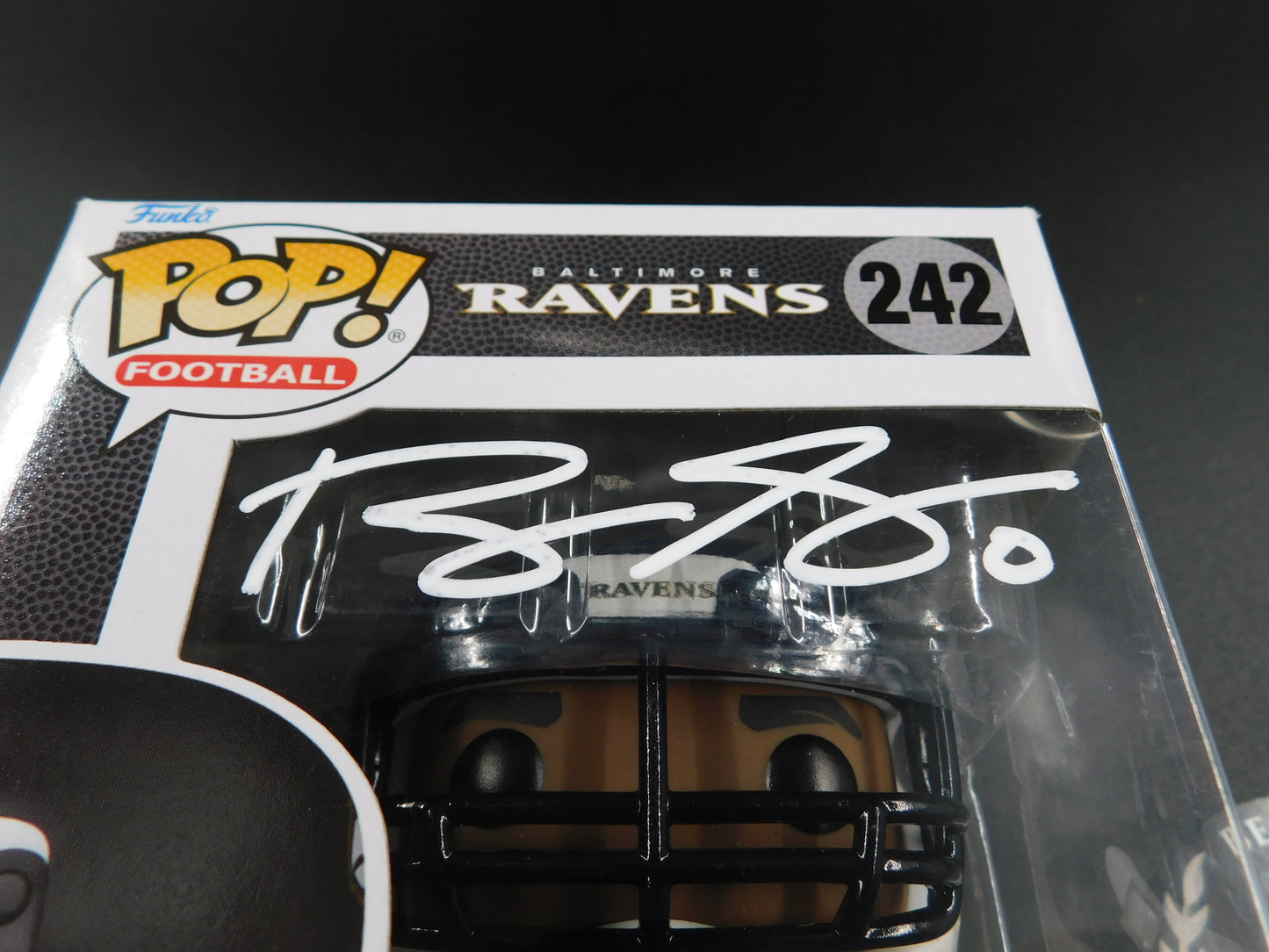 Roquan Smith Signed Autographed Vinyl Funko Pop 242 Baltimore Ravens NFL BAS COA