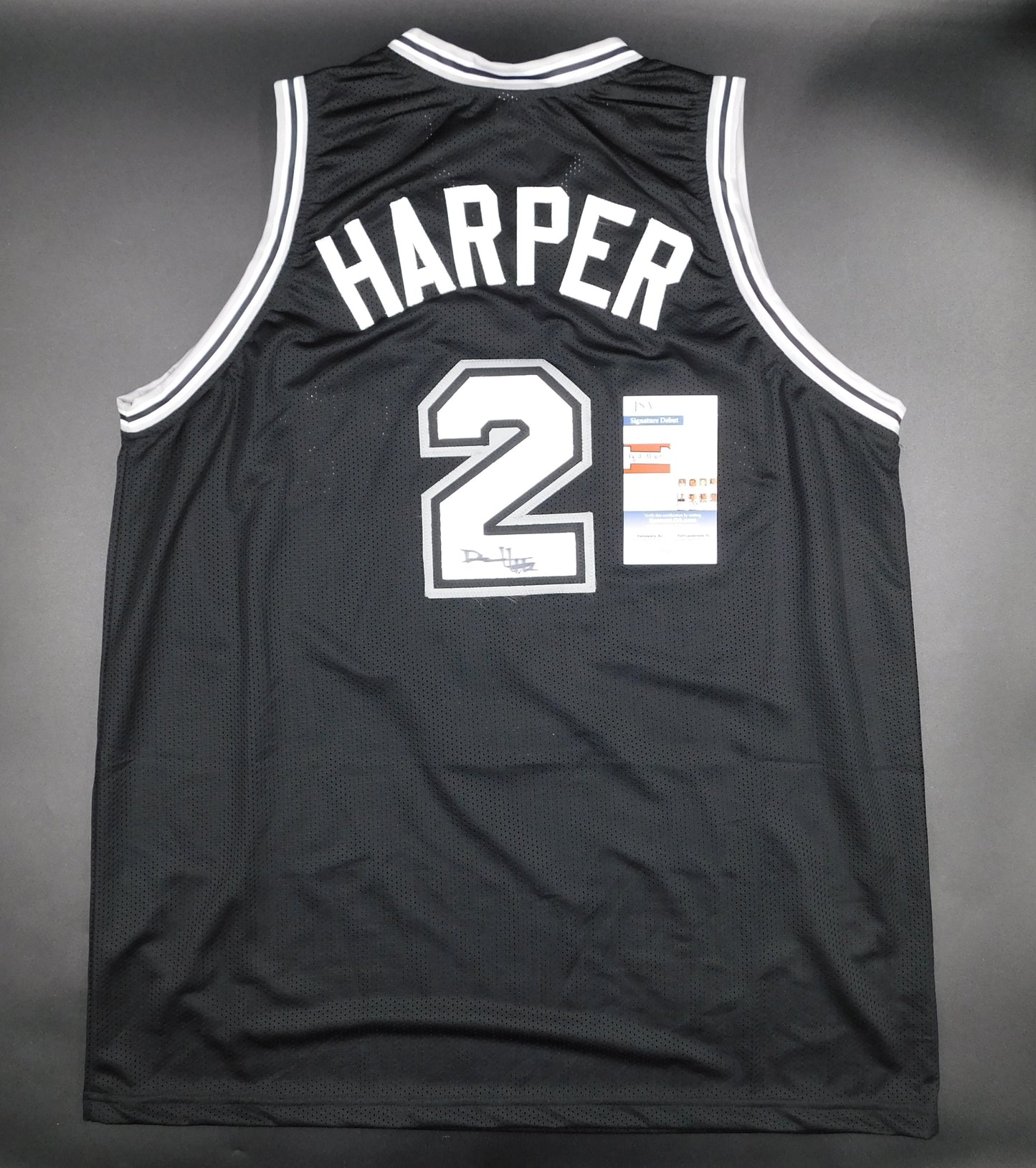 Dylan Harper Signed Autographed San Antonio Spurs Basketball Jersey JSA COA SD