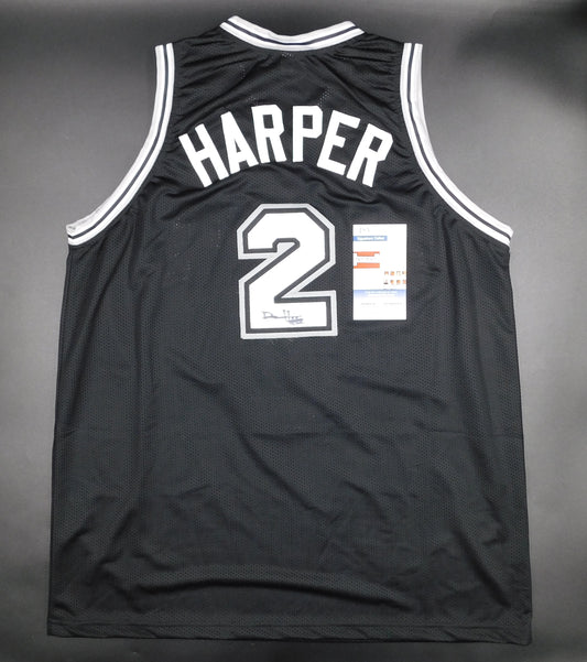 Dylan Harper Signed Autographed San Antonio Spurs Basketball Jersey JSA COA SD