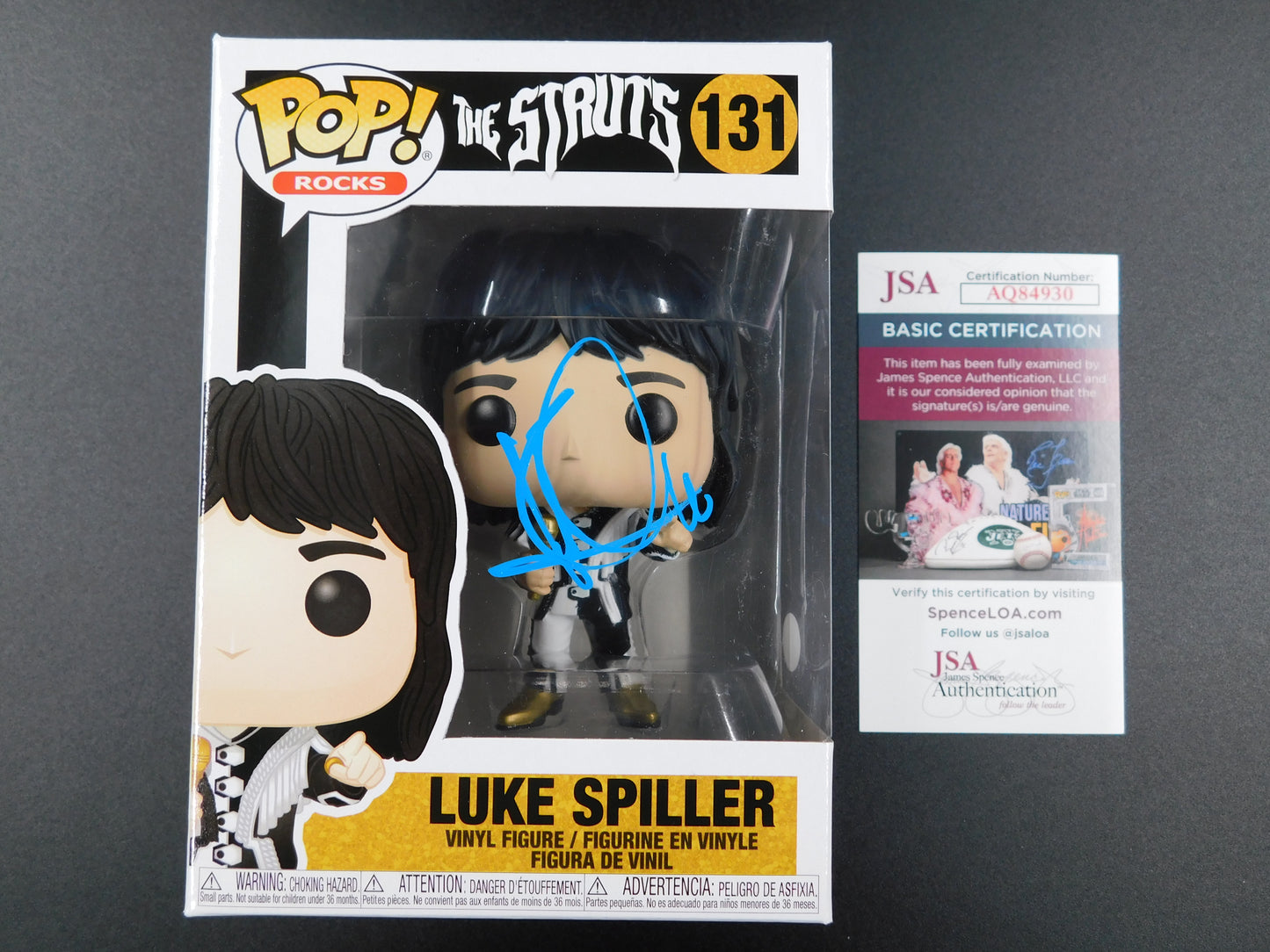 Luke Spiller Signed Autographed Vinyl Funko Pop 131 The Struts Rock Band JSA COA