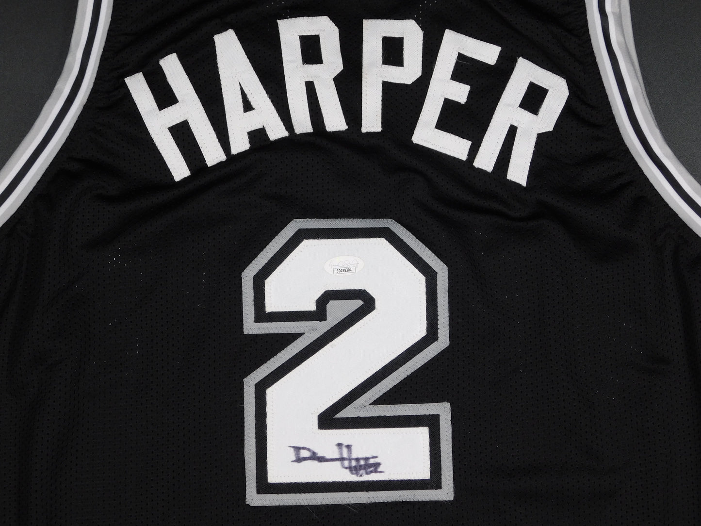 Dylan Harper Signed Autographed San Antonio Spurs Basketball Jersey JSA COA SD