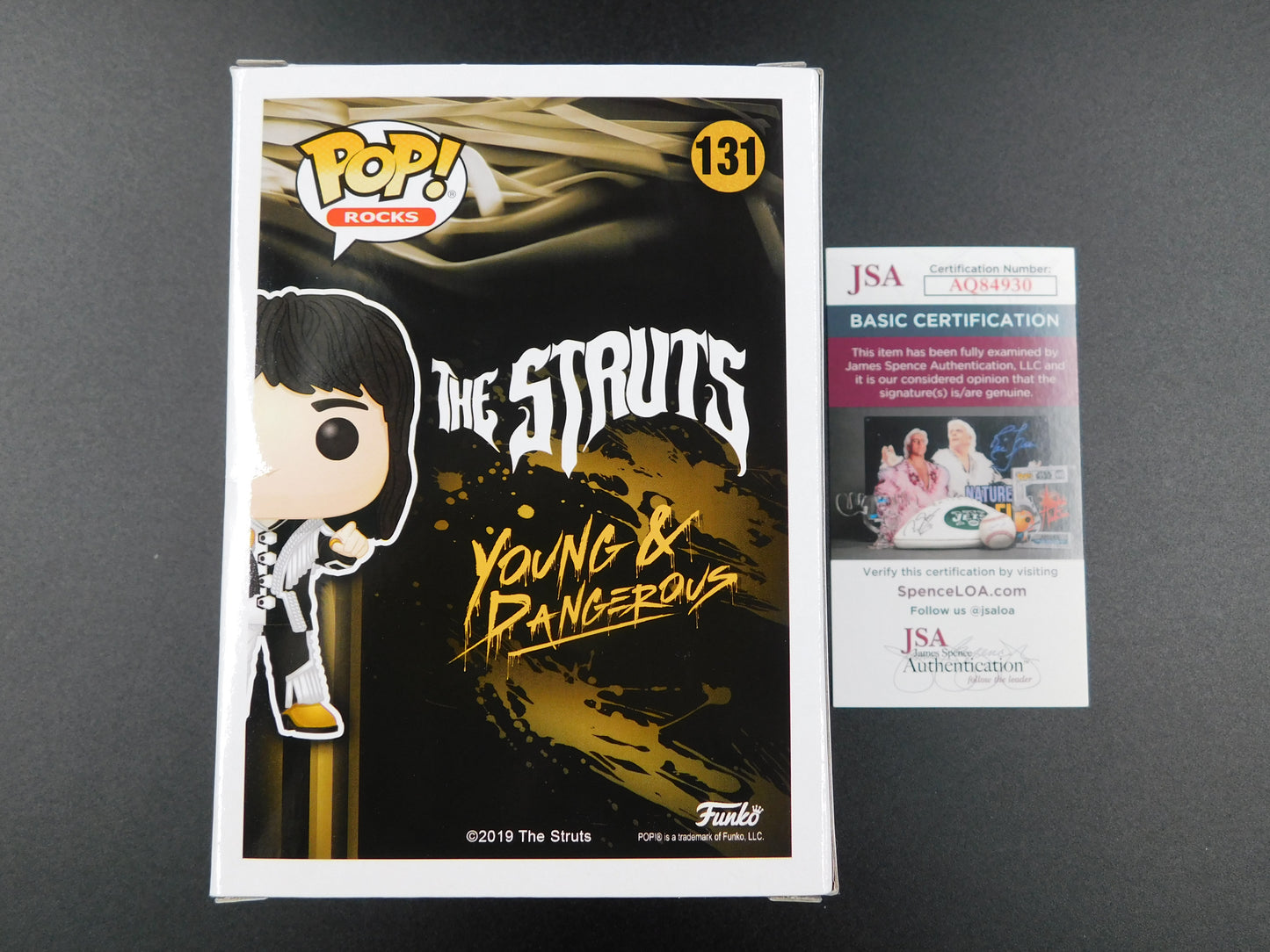 Luke Spiller Signed Autographed Vinyl Funko Pop 131 The Struts Rock Band JSA COA