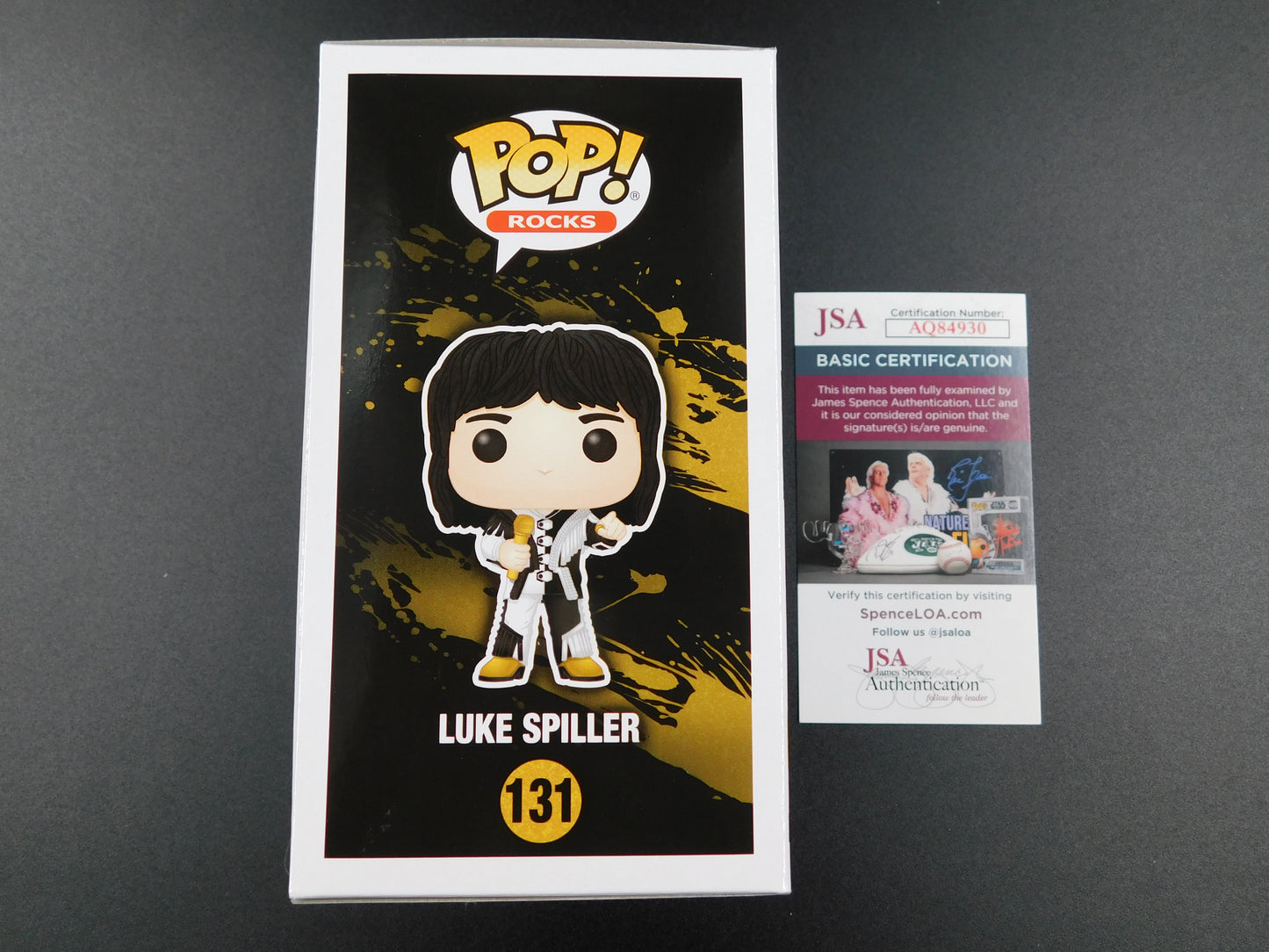 Luke Spiller Signed Autographed Vinyl Funko Pop 131 The Struts Rock Band JSA COA