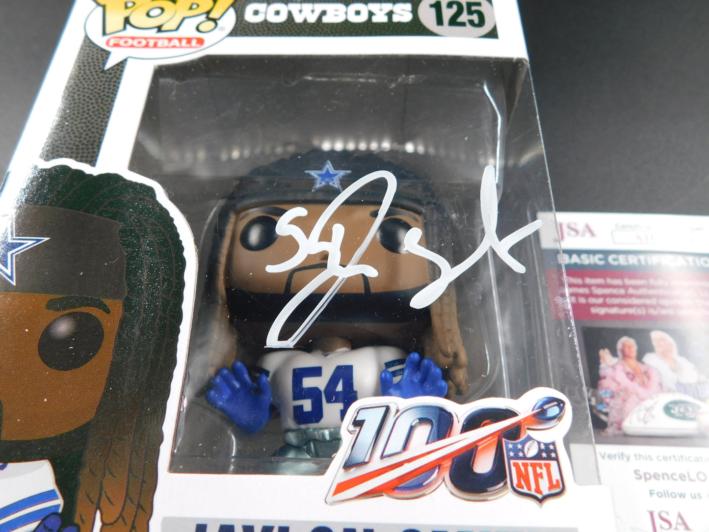 Jaylon Smith Signed Autographed Vinyl Funko Pop 125 Dallas Cowboys NFL JSA COA