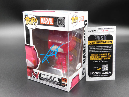 Charlie Cox Signed Autographed Funko Pop 1386 Daredevil 60 Years Marvel JSA COA