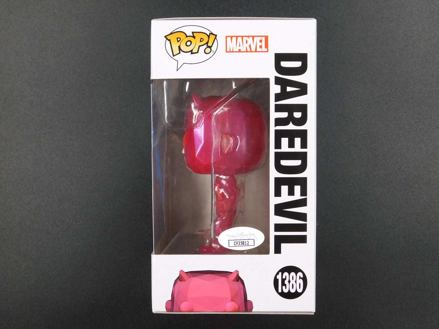 Charlie Cox Signed Autographed Funko Pop 1386 Daredevil 60 Years Marvel JSA COA