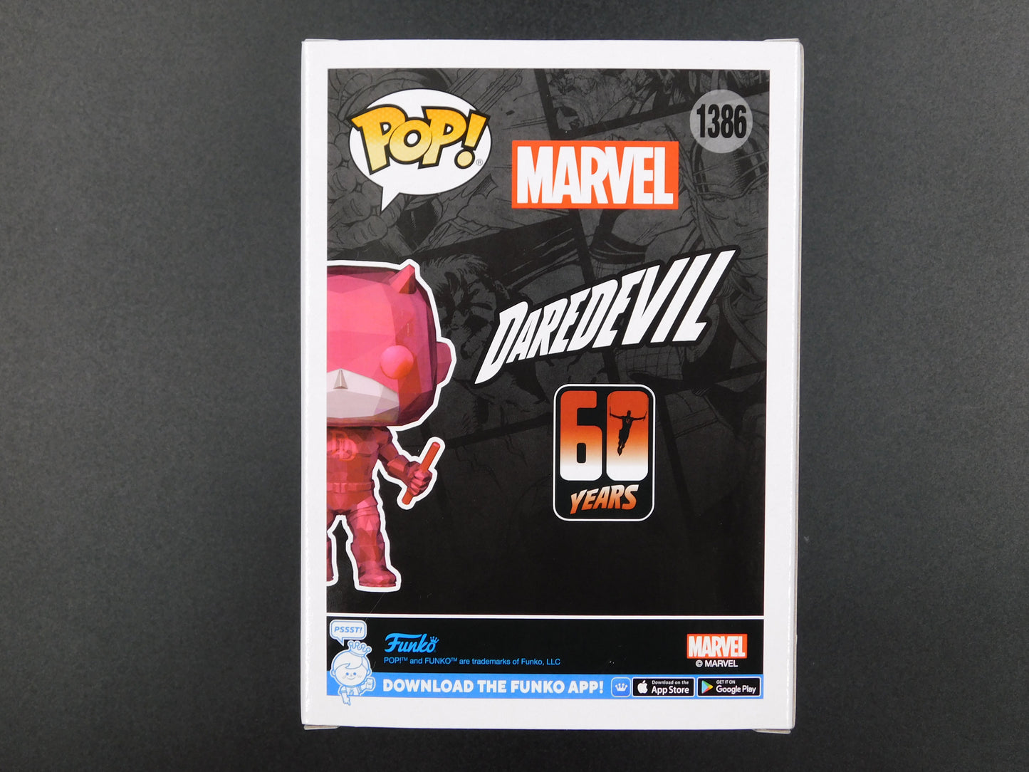 Charlie Cox Signed Autographed Funko Pop 1386 Daredevil 60 Years Marvel JSA COA